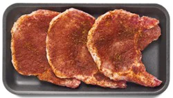 Pork Chops Bone In Bbq Seasoning - 0.5 Lb