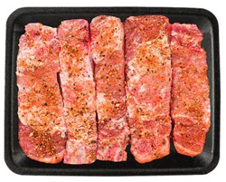 Pork Country Ribs Boneless Bbq Seasoning - 0.5 Lb