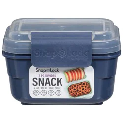 Snap Lock 2 Piece Divided Snack Container 1 ea