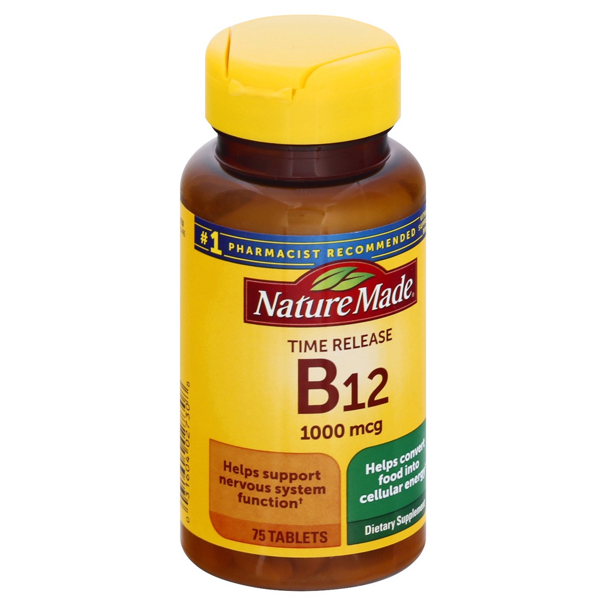 Nature Made Vitamin B12 1000 Mcg Time Release Tablets 75ct 75 Ct Shipt