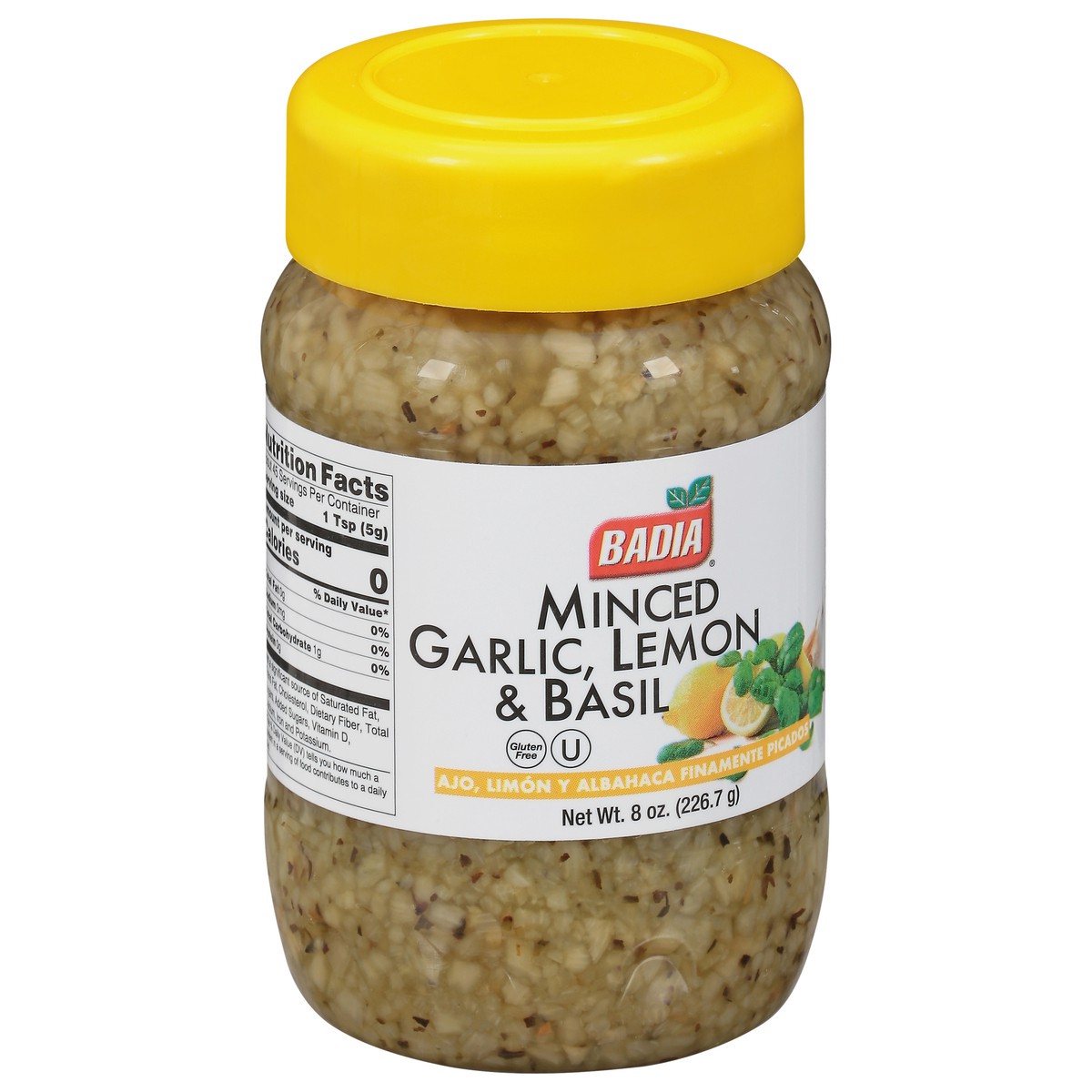 slide 2 of 9, Badia Minced Garlic Lemon & Basil, 8 oz