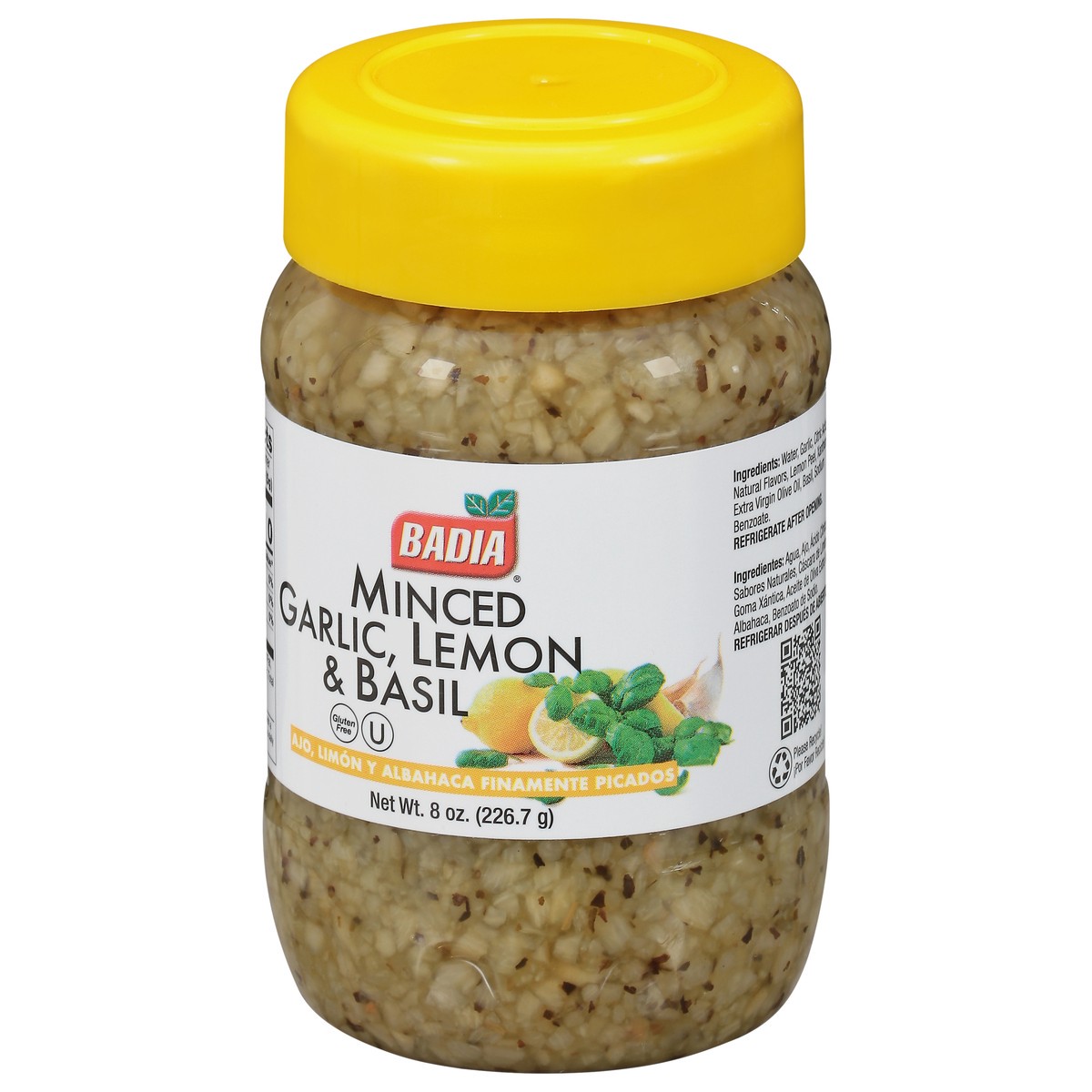 slide 3 of 9, Badia Minced Garlic Lemon & Basil, 8 oz