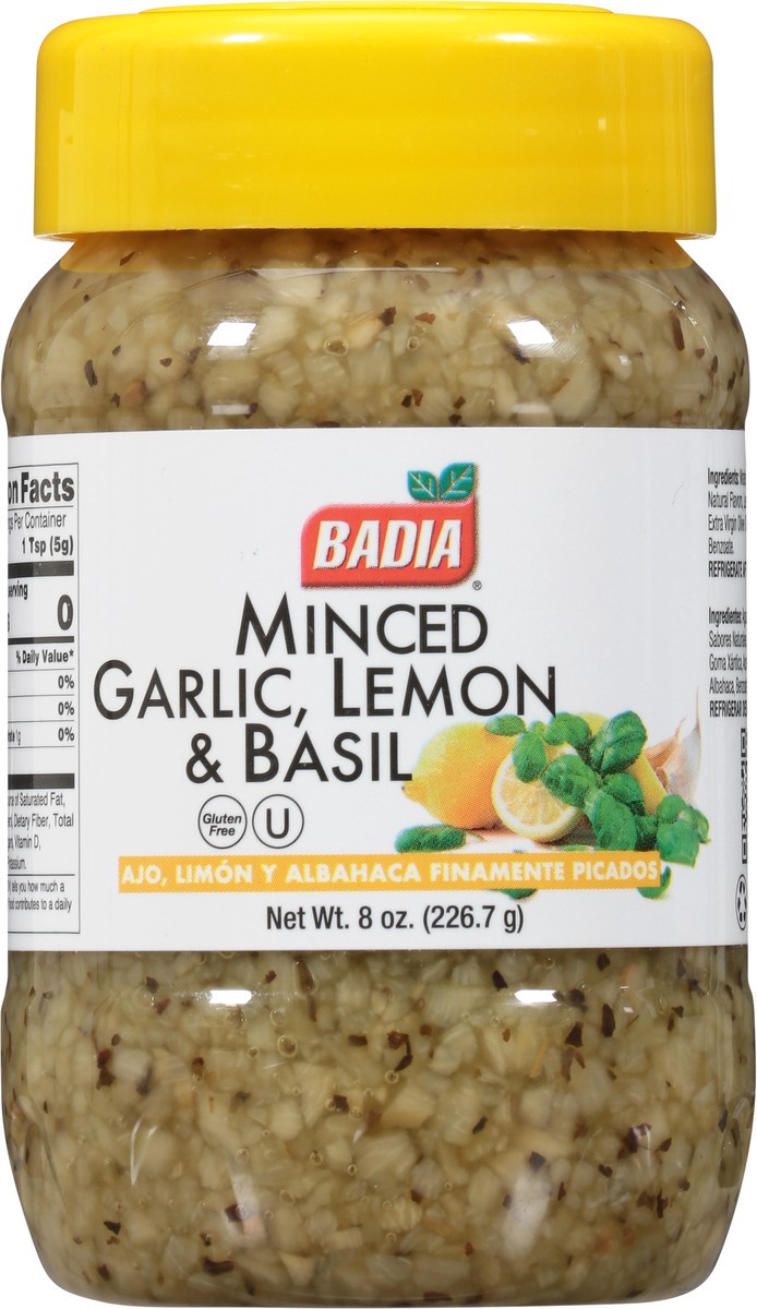 slide 6 of 9, Badia Minced Garlic Lemon & Basil, 8 oz