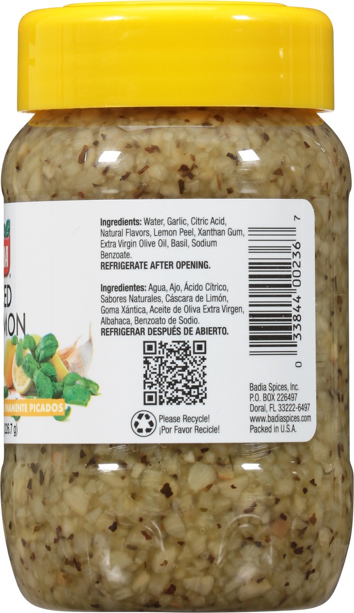 slide 8 of 9, Badia Minced Garlic Lemon & Basil, 8 oz
