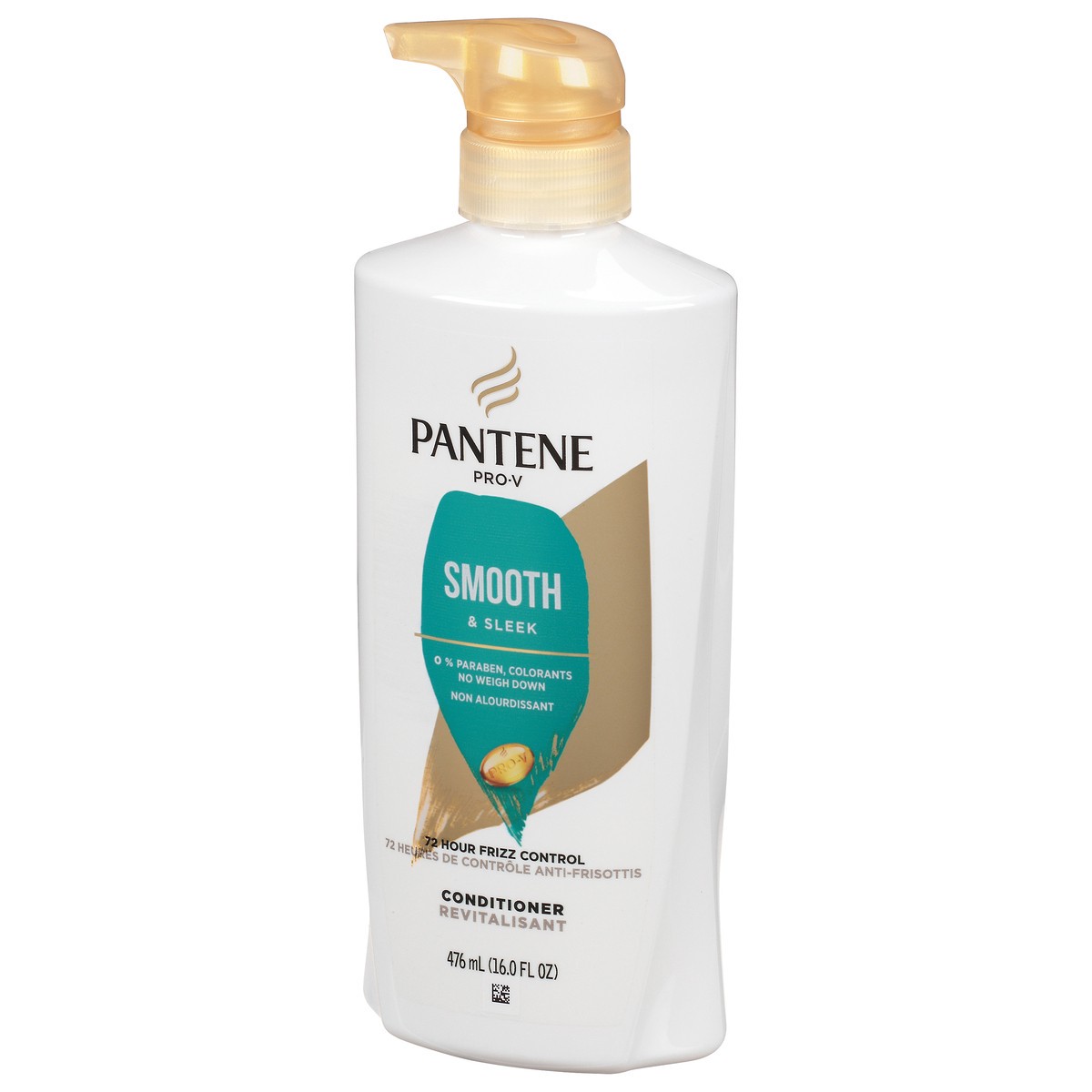 slide 4 of 9, Pantene Smooth & Sleek 72 HR Smoothness Conditioner 16.0oz/476mL, 16 fl oz
