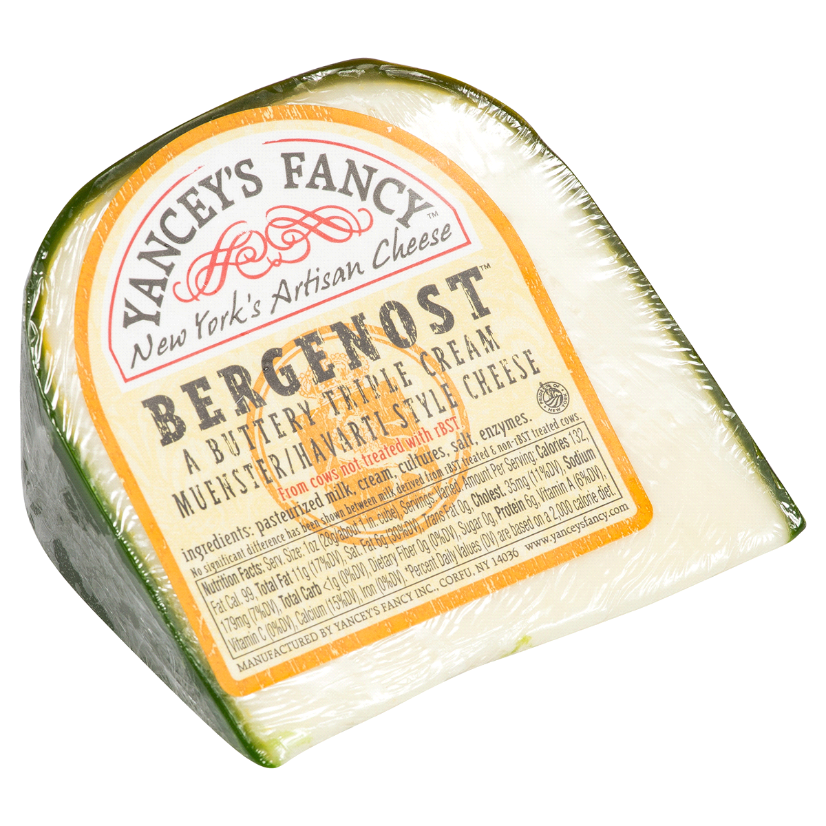 slide 1 of 1, Yancey's Fancy Triple Cream Bergenost Cheese, per lb