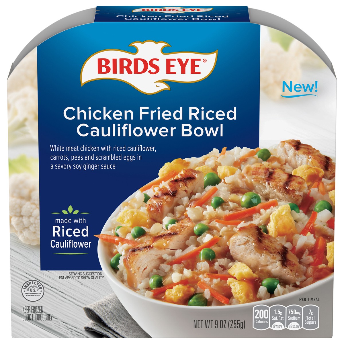 slide 7 of 13, Birds Eye Chicken Chicken Fried Riced Cauliflower Bowl 9 oz, 9 oz