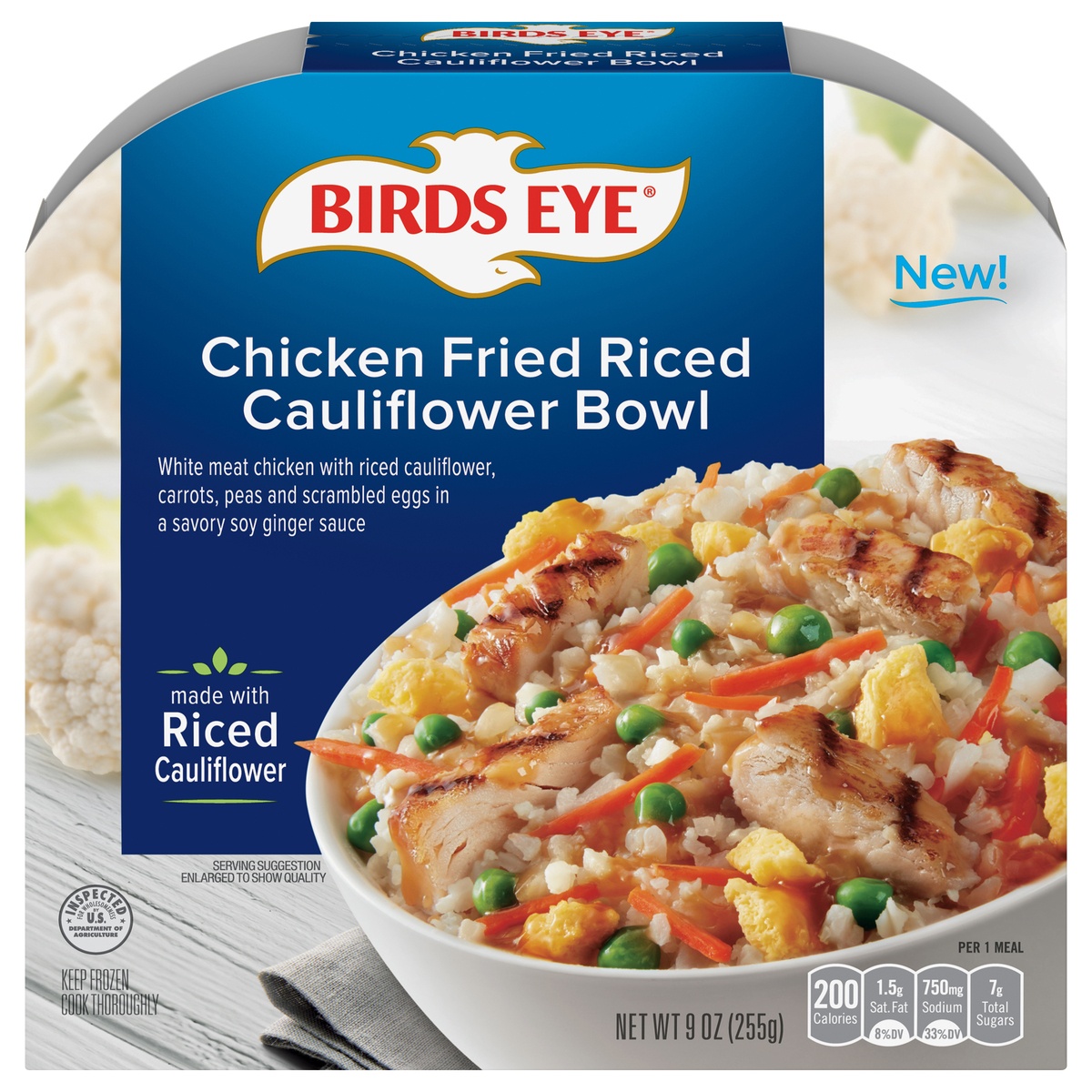 slide 1 of 10, Birds Eye Veggie Made Chicken Fried Riced Cauliflower, 21 oz