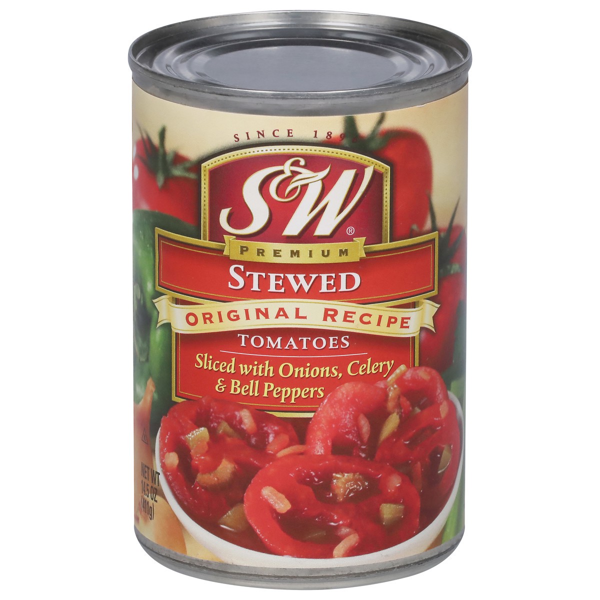 slide 1 of 9, S&W Premium Stewed Tomatoes 14.5 oz, 14.5 oz