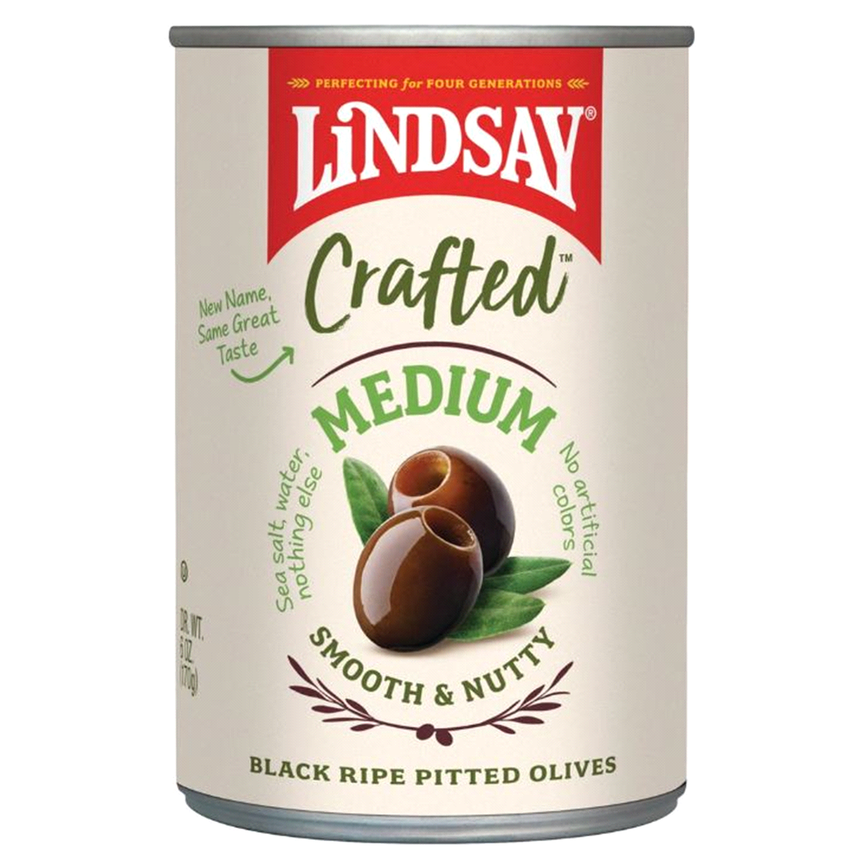 slide 1 of 6, Lindsay Naturals Medium California Black Ripe Pitted Olives, 6 oz