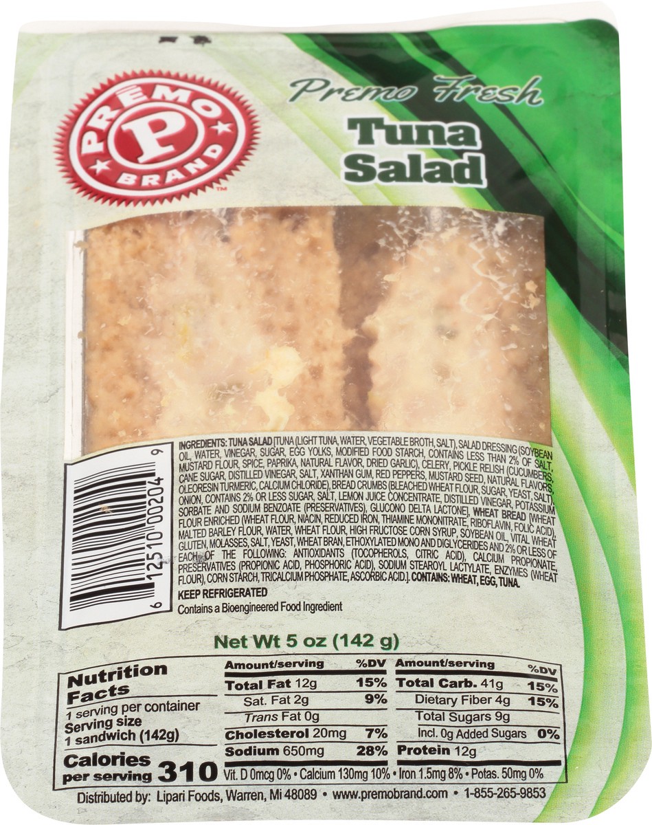 slide 4 of 9, Premo Fresh Tuna Salad on Wheat Wedge 5 oz, 5 oz