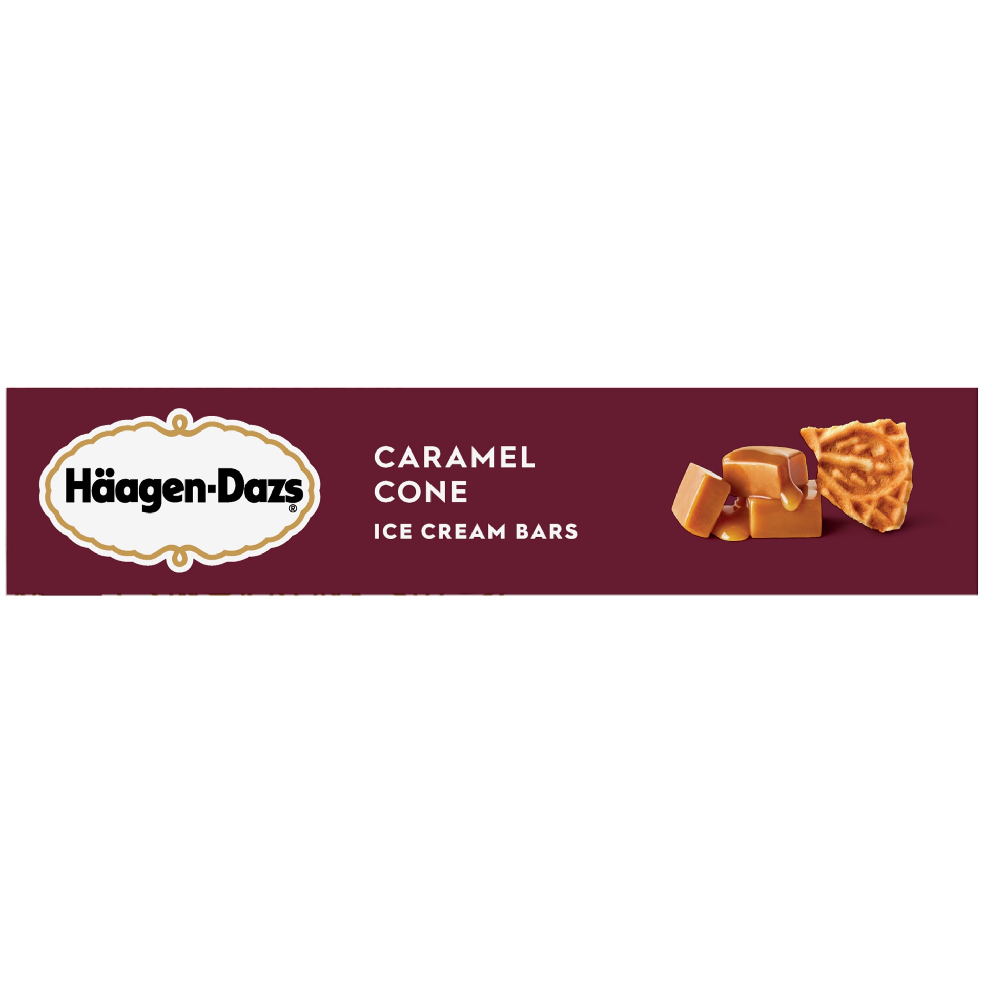 slide 2 of 6, HAAGEN-DAZS Caramel Cone Ice Cream Bars 3 ct Box, 3 ct