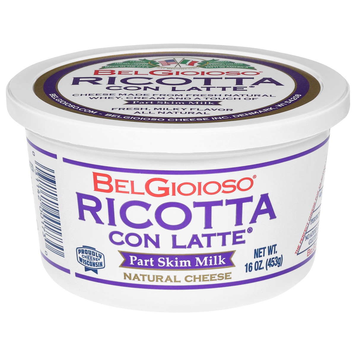 slide 1 of 13, BelGioioso Part Skim Milk Ricotta Con Latte Cheese 16 oz, 16 oz