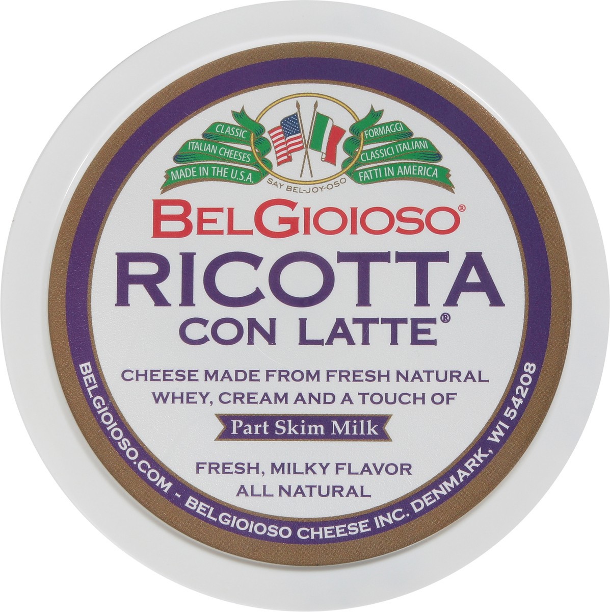 slide 7 of 13, BelGioioso Con Latte Part Skim Milk Natural Ricotta Cheese 16 oz, 16 oz