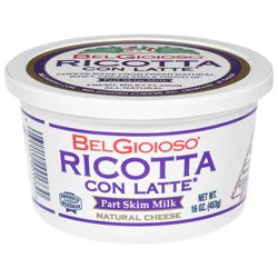 BelGioioso Part Skim Milk Ricotta Con Latte Cheese 16 oz