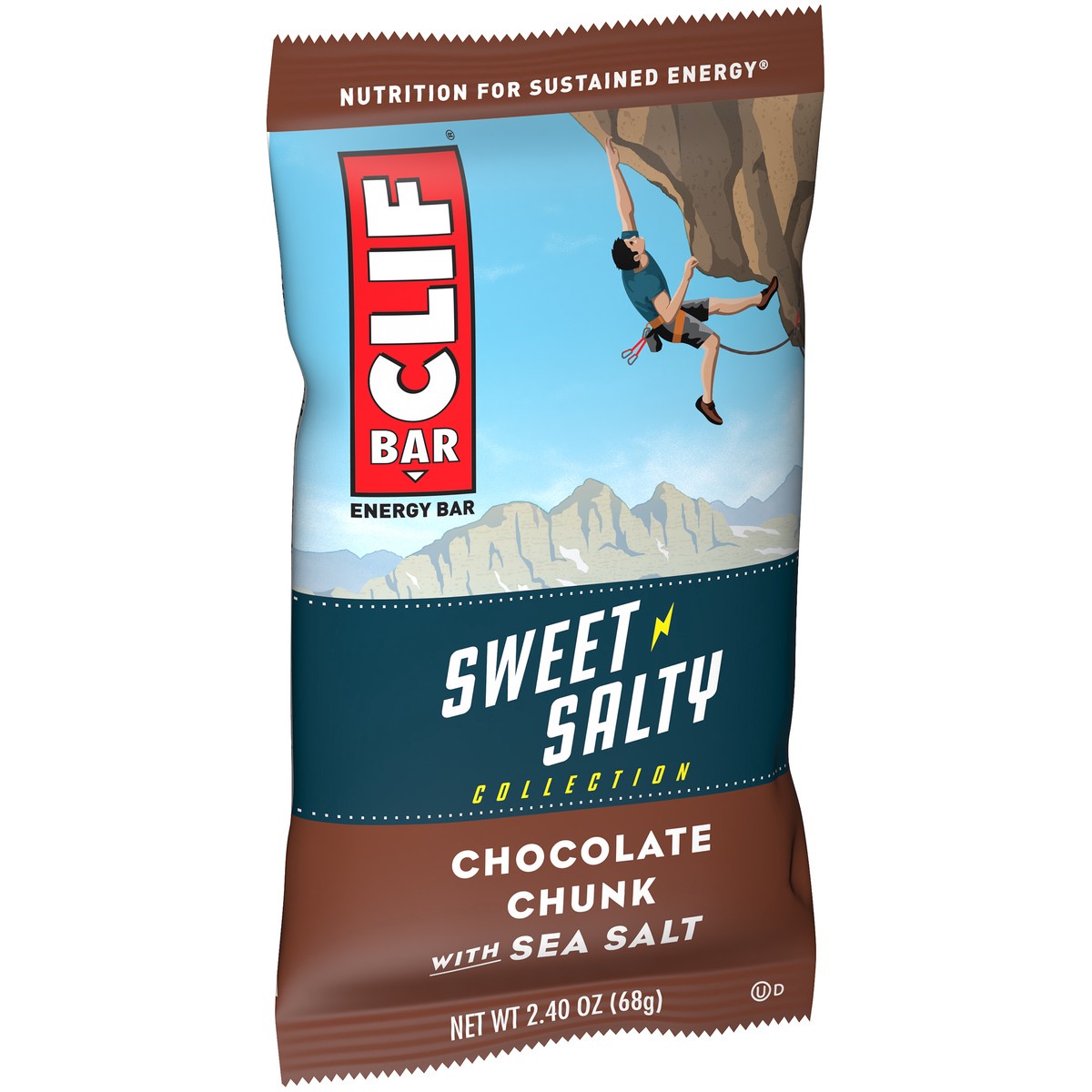 slide 8 of 9, CLIF Bar Sweet & Salty Collection Chocolate Chunk with Sea Salt Energy Bar 2.4 oz. Wrapper, 2.4 oz