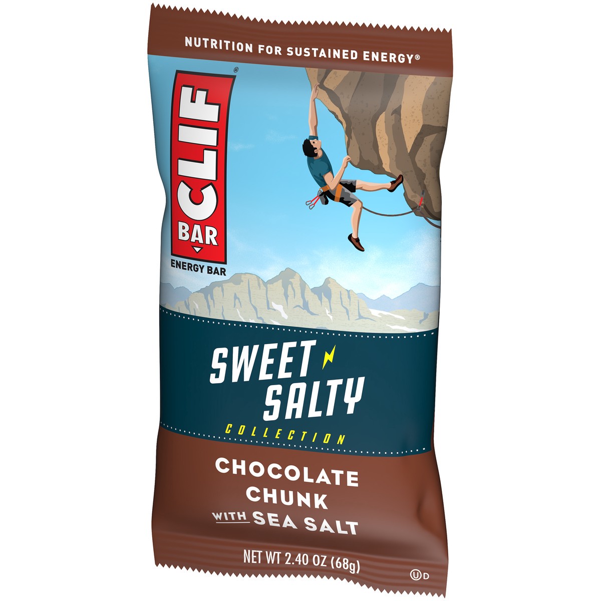 slide 6 of 9, CLIF Bar Sweet & Salty Collection Chocolate Chunk with Sea Salt Energy Bar 2.4 oz. Wrapper, 2.4 oz