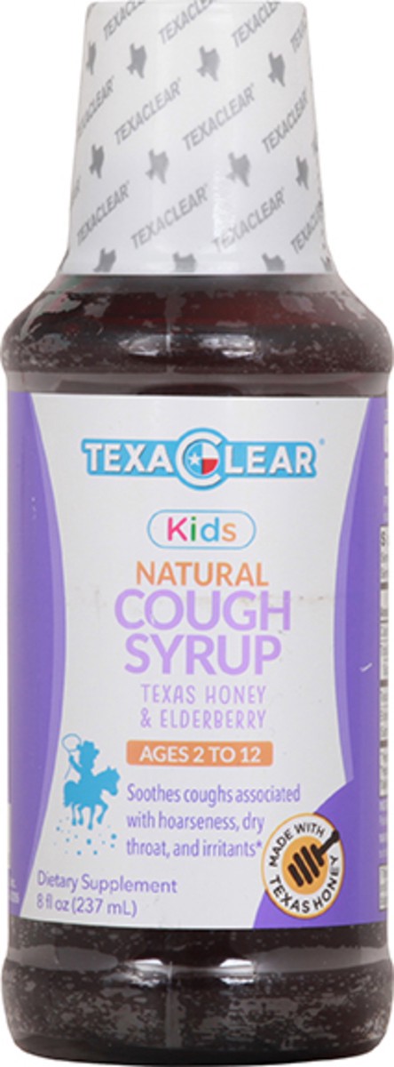 slide 6 of 12, Texa Clear Natural Kids Texas Honey & Elderberry Cough Syrup 8 oz, 8 oz