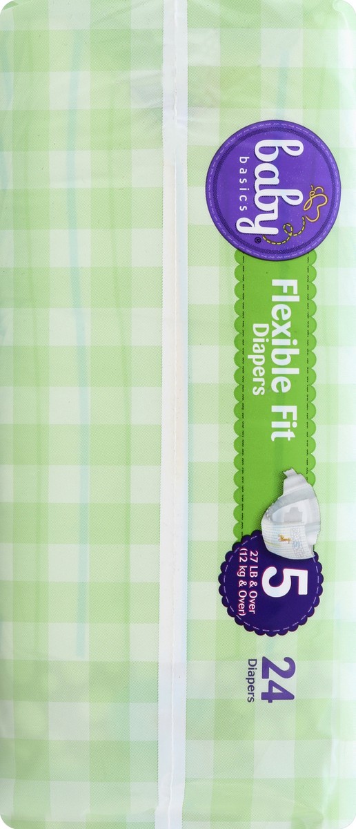 slide 4 of 8, Baby Basics Diapers 24 ea, 24 ct