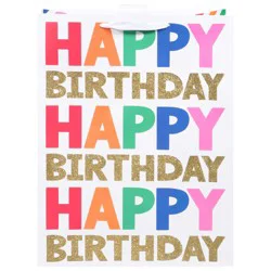 American Greetings Happy Birthday Lettering Large Gift Bag - 1 ea