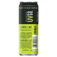 slide 3 of 5, UVGO Lemon Lime Sparkling Vodka Cocktail, 1 ct