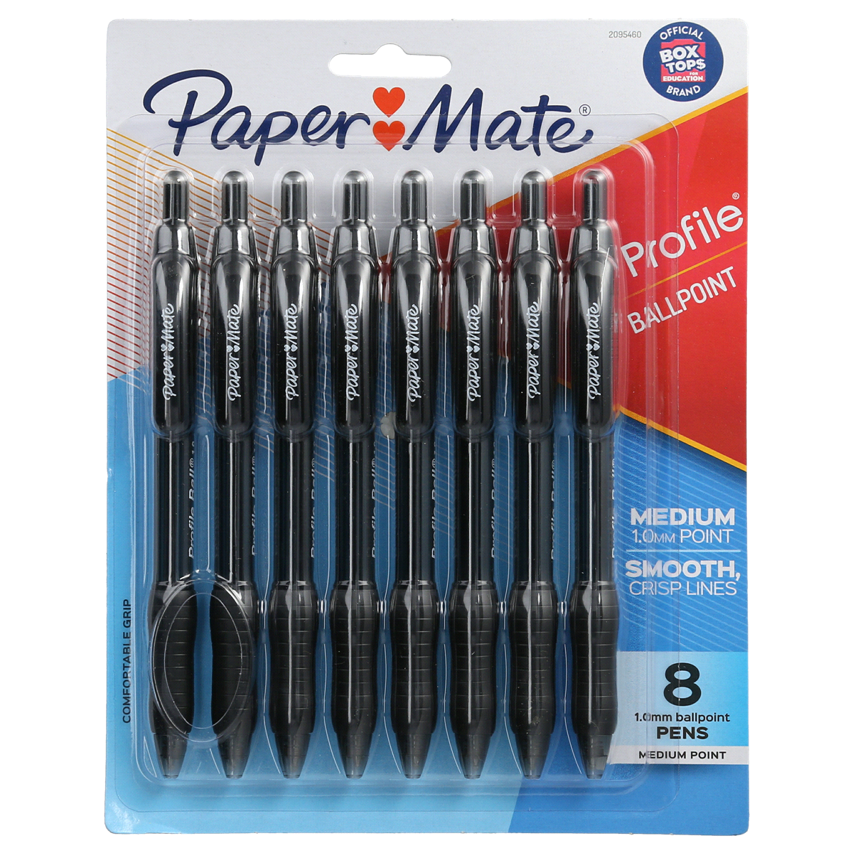 slide 1 of 6, Paper Mate Profile Ballpoint Pens, Retractable, Medium Point, Black, 8 ct