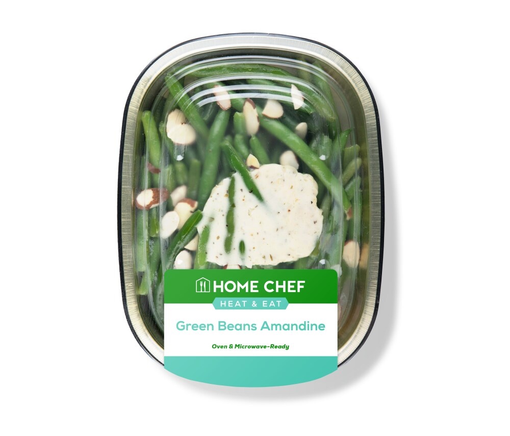 slide 1 of 1, Home Chef Heat & Eat Green Beans Amandine, 12 oz