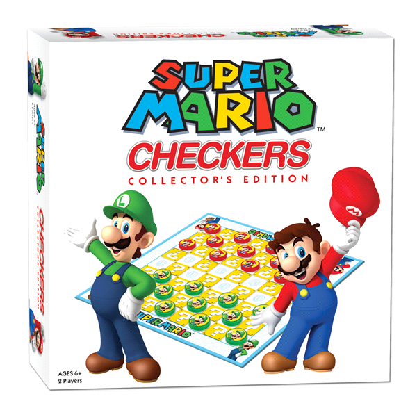 slide 1 of 2, Checkers: Super Mario Game, 1 ct