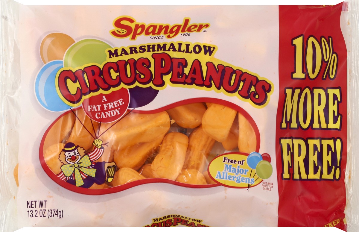 slide 1 of 6, Spangler Marshmallow Circus Peanuts - 13.2 oz, 13.2 oz