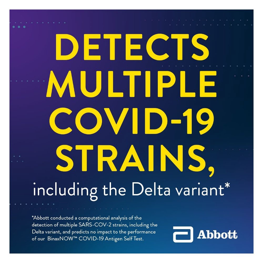 slide 4 of 5, Complete Abbott Binaxnow Covid-19 Antigen Self Test Kit, 2 ct