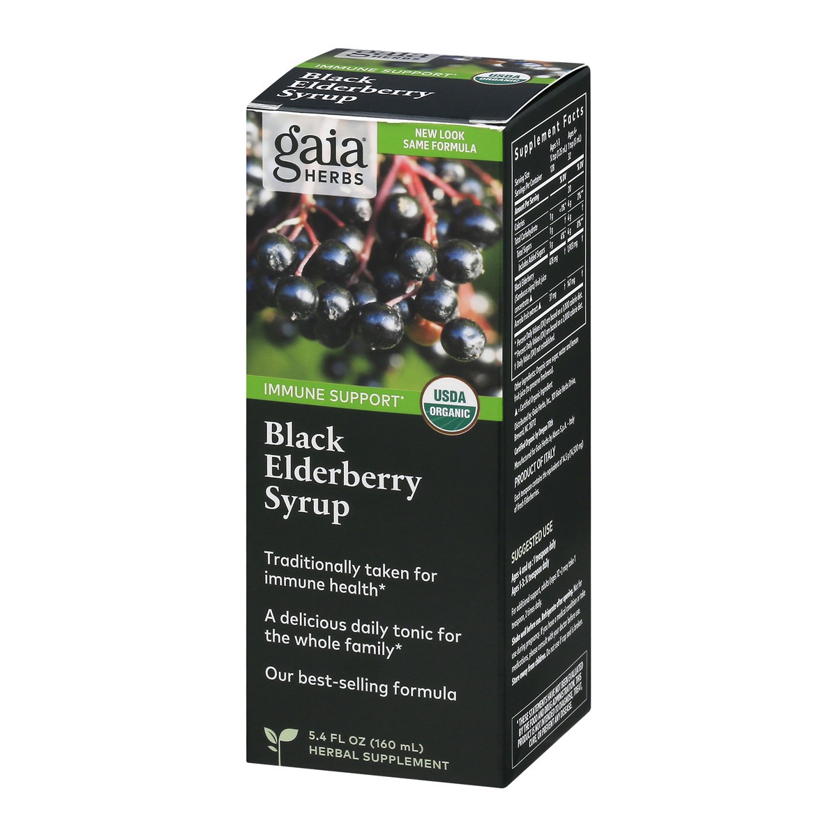 slide 3 of 9, Gaia Herbs Black Elderberry Syrup, 5.4 fl oz