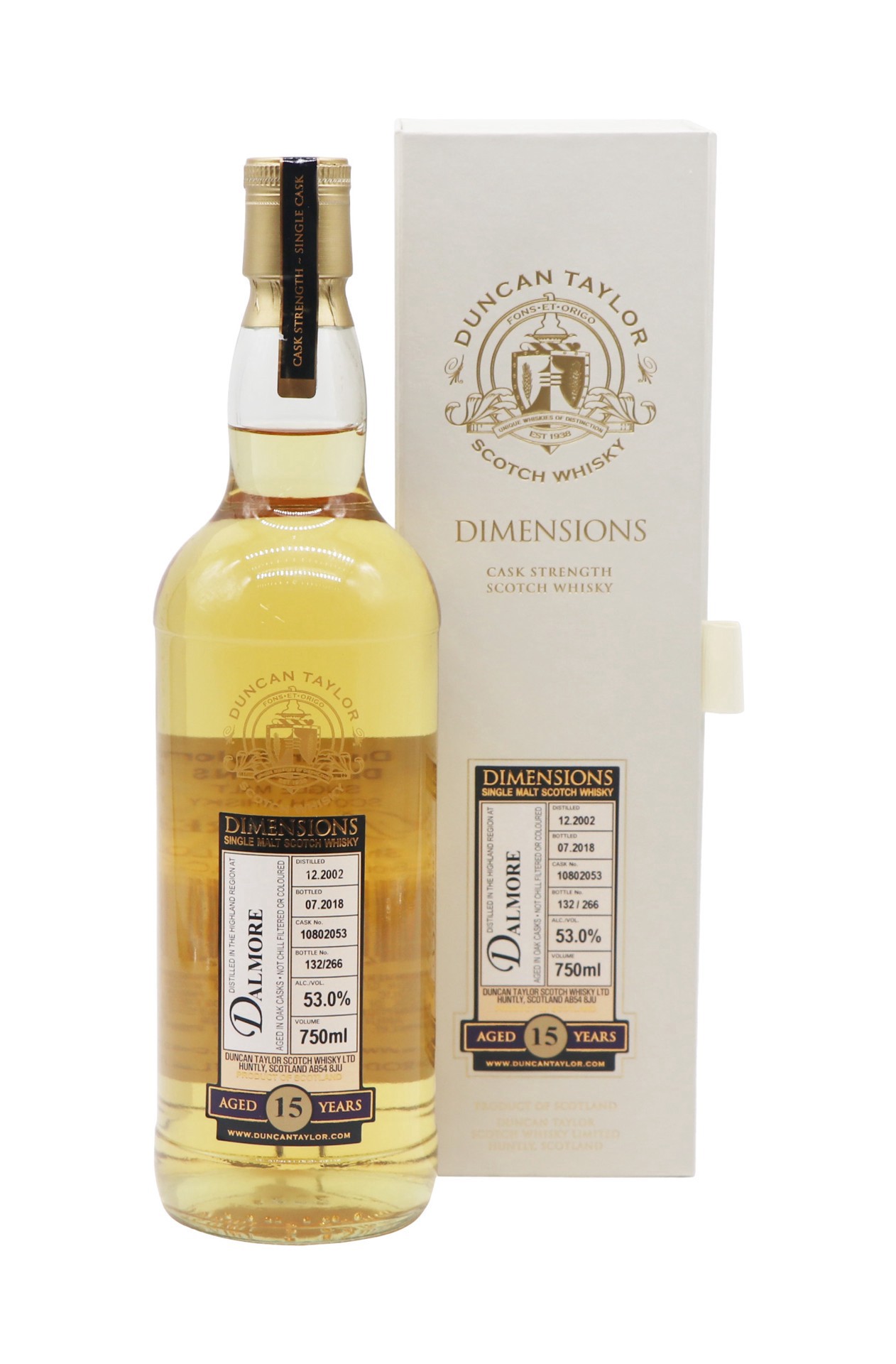 slide 1 of 1, Dtay. Dimensions - Dalmore 2002 15Yr, 750 ml