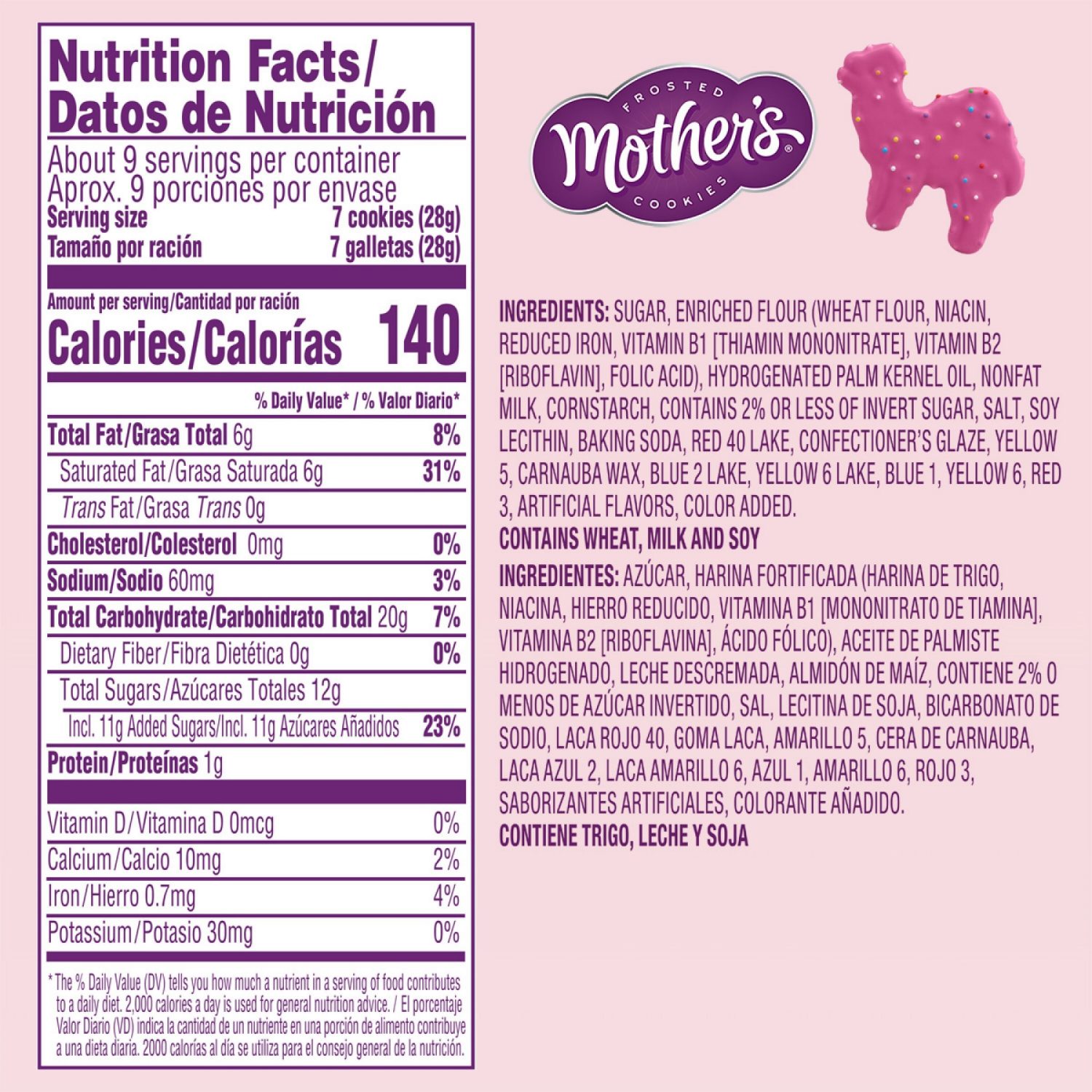 slide 4 of 5, Mother's Circus Animal The Original Frosted Cookies 9 oz, 9 oz