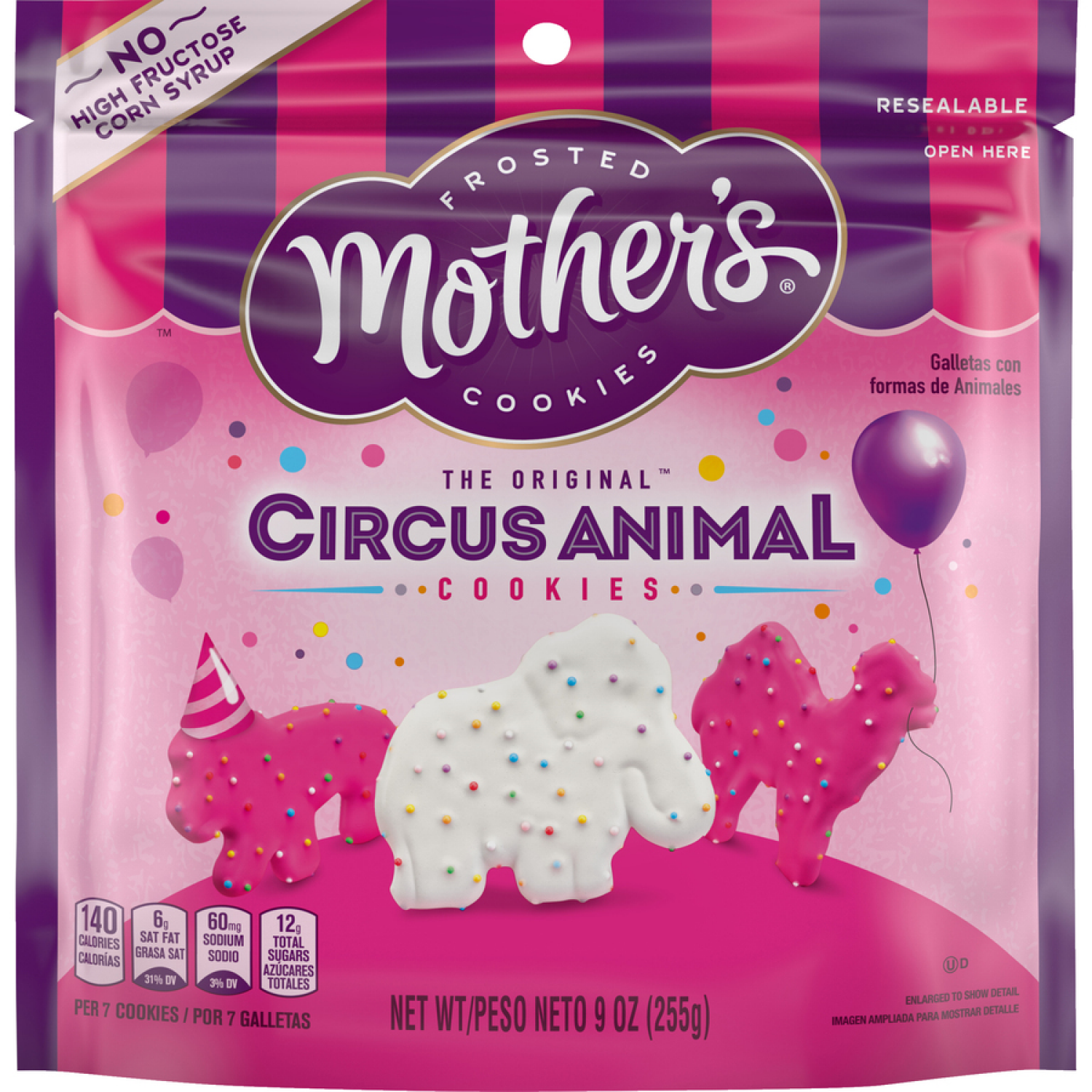 slide 1 of 7, Mother's Circus Animal The Original Frosted Cookies 9 oz, 9 oz