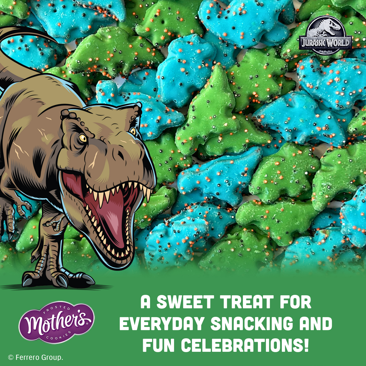 slide 5 of 5, MOTHER'S Mighty Dynamite Dinosaurs Cookies, Jurassic World - 9 oz / 255g, 9 oz