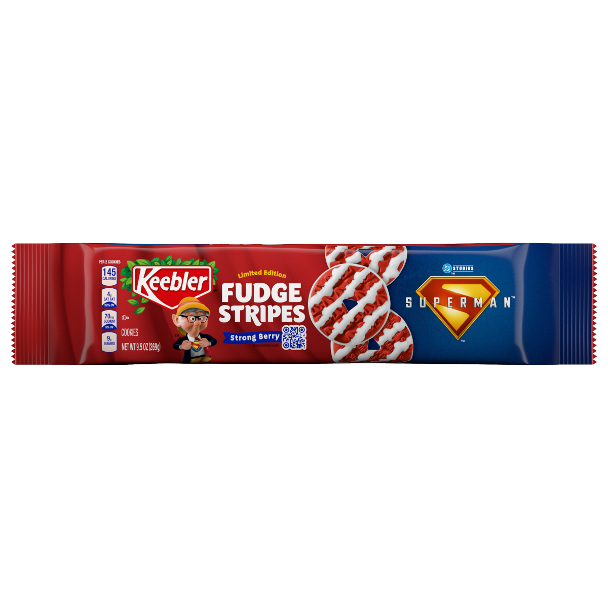 slide 1 of 1, Keebler Fudge Stripe Super Berry 9.5oz - 9.5 OZ, 9.5 oz