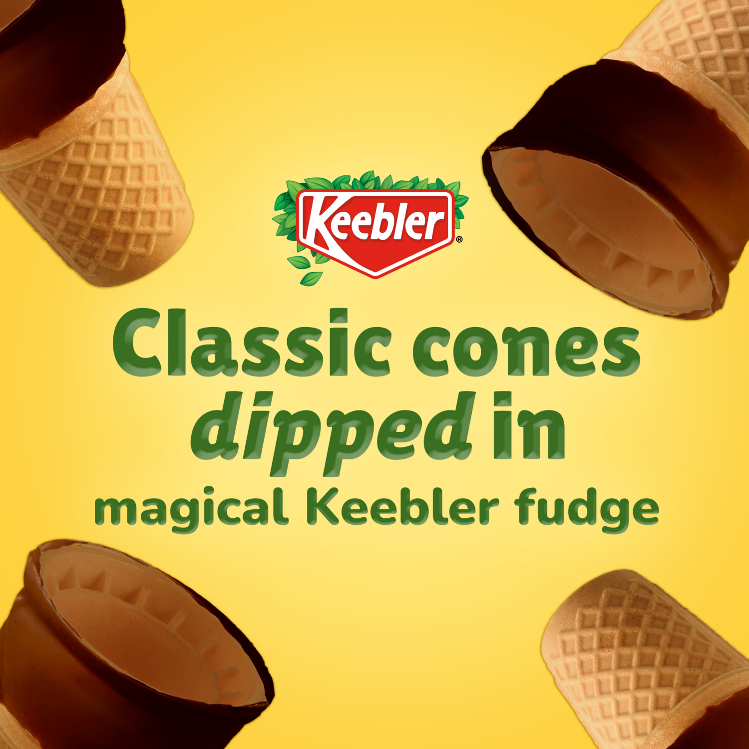 slide 2 of 6, Keebler Fudge-Dipped Ice Cream Cones, 3.25 oz, 12 ct, 12 ct