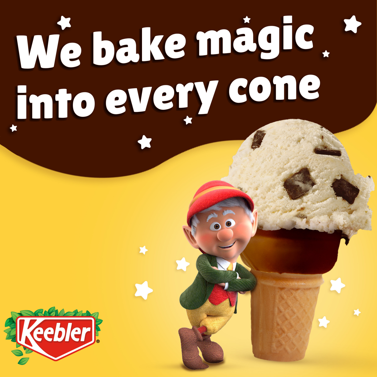 slide 4 of 6, Keebler Fudge-Dipped Ice Cream Cones, 3.25 oz, 12 ct, 12 ct