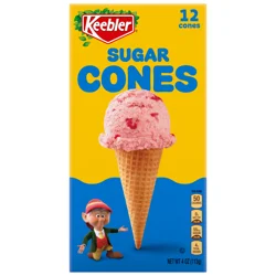 KEEBLER Sugar Cones, 12 count box, 4oz / 113g