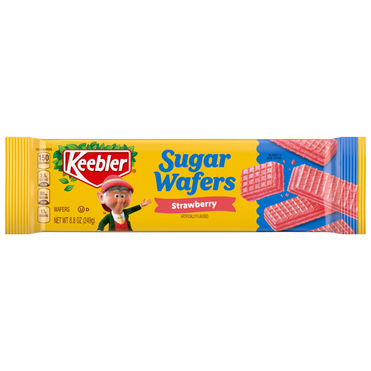 slide 1 of 2, KEEBLER Sugar Wafers Strawberry, Pantry Pack, 8.8oz / 249g, 8.8 oz