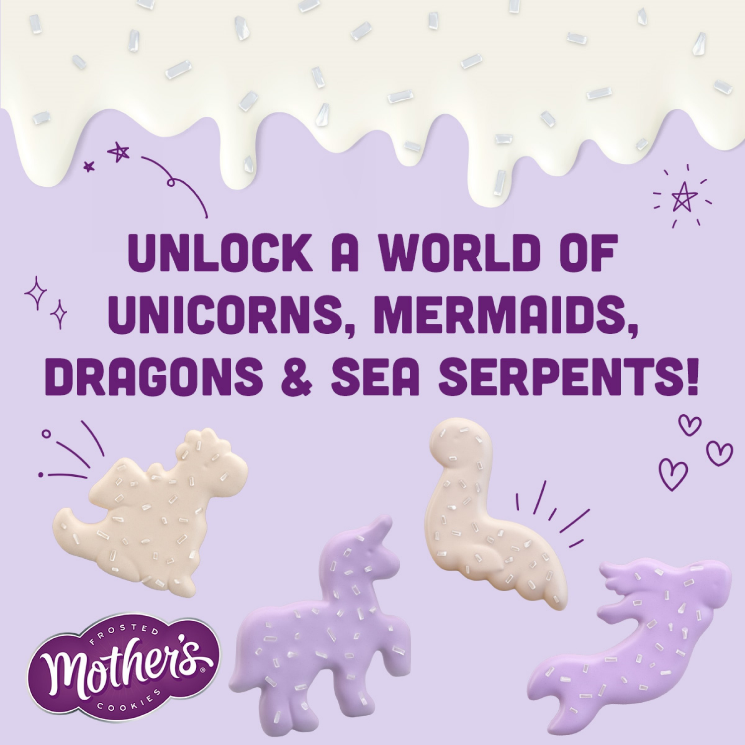 slide 2 of 5, Mother's Sparkling Mythical Creature Cookies 9 oz, 9 oz