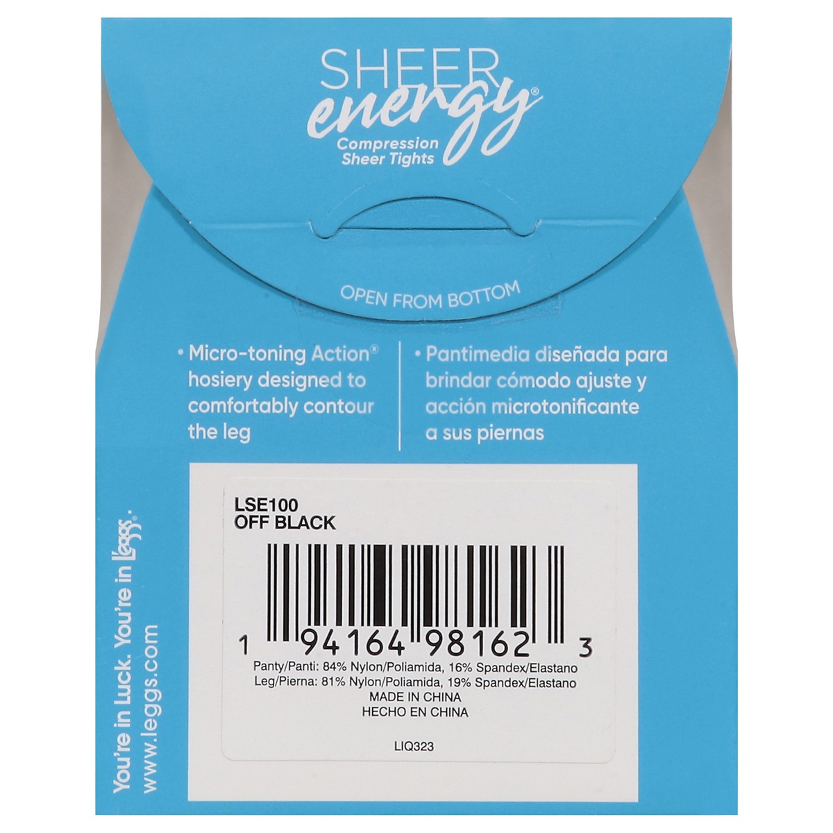 slide 11 of 11, L'Eggs Sheer Energy Medium Support Leg Compression Sheet Tights, 1 ct