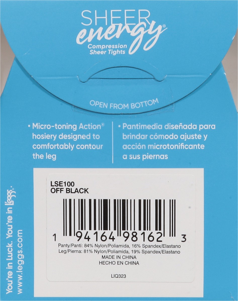 slide 6 of 11, L'Eggs Sheer Energy Medium Support Leg Compression Sheet Tights, 1 ct