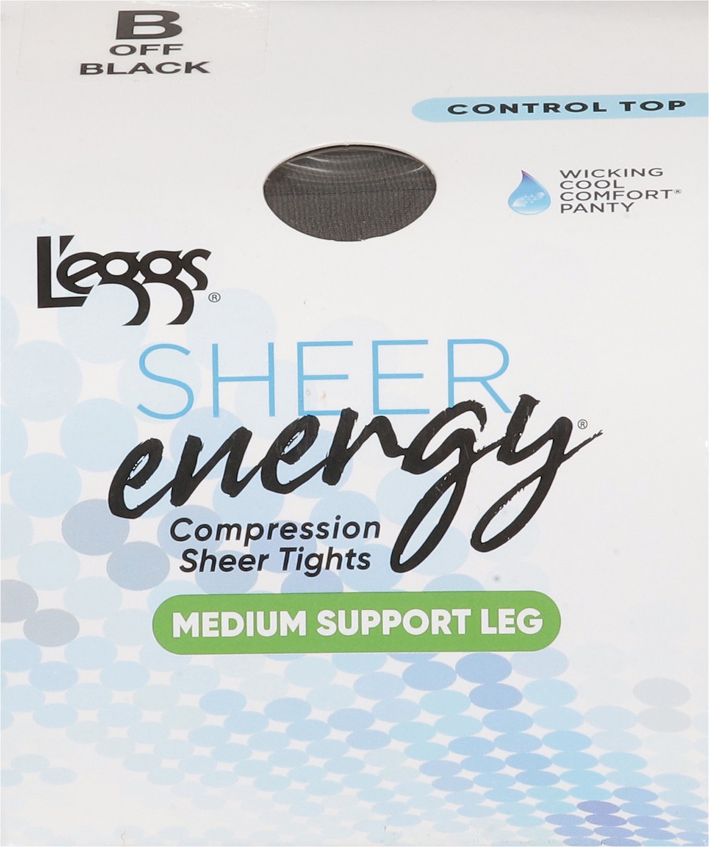slide 5 of 11, L'Eggs Sheer Energy Medium Support Leg Compression Sheet Tights, 1 ct
