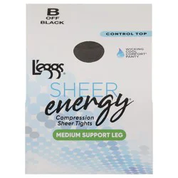 L'Eggs Sheer Energy Medium Support Leg Compression Sheet Tights