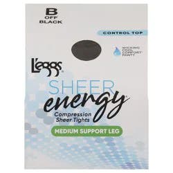L'Eggs Sheer Energy Medium Support Leg Compression Sheet Tights