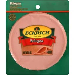 Eckrich Sliced Bologna Lunchmeat, 12 oz