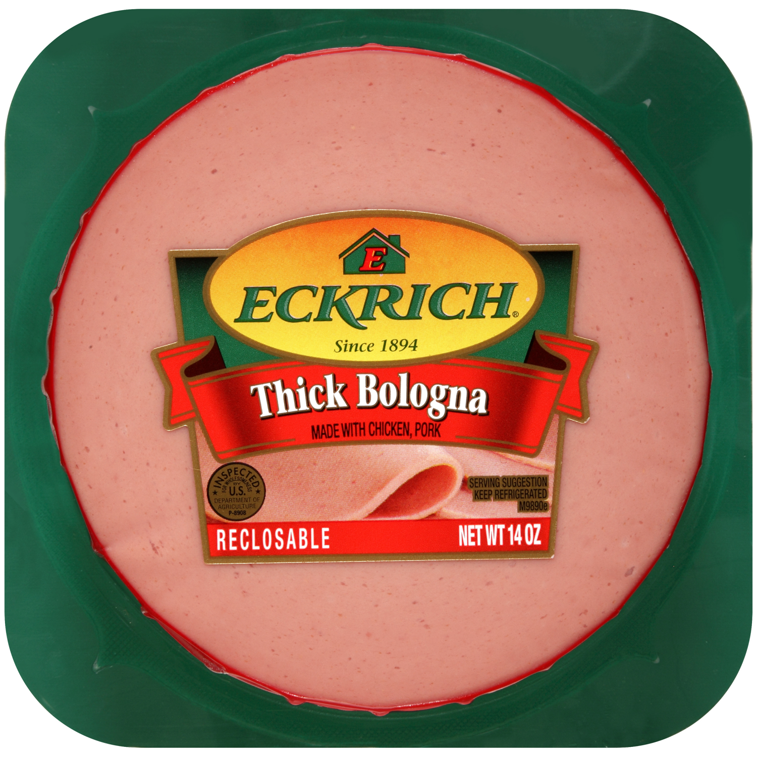 slide 1 of 1, Eckrich Thick Cut Bologna, 12oz, 12 oz
