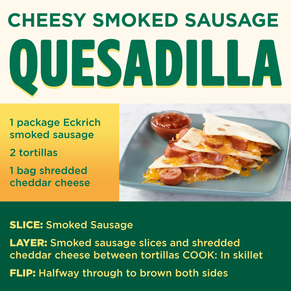 slide 9 of 17, Eckrich Skinless Cheddar Smoked Sausage, 13 oz, 13 oz