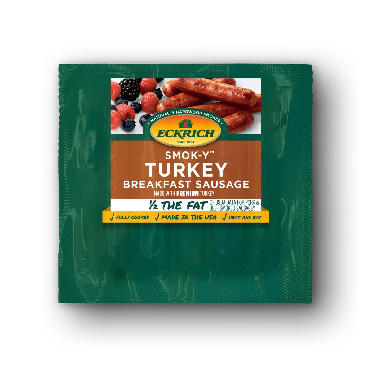 slide 1 of 1, Eckrich Smok-Y Turkey Breakfast Smoked Sausage Links, 8.3 oz